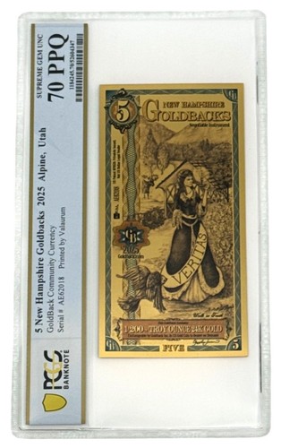 2025 new hampshire goldback - new, 5